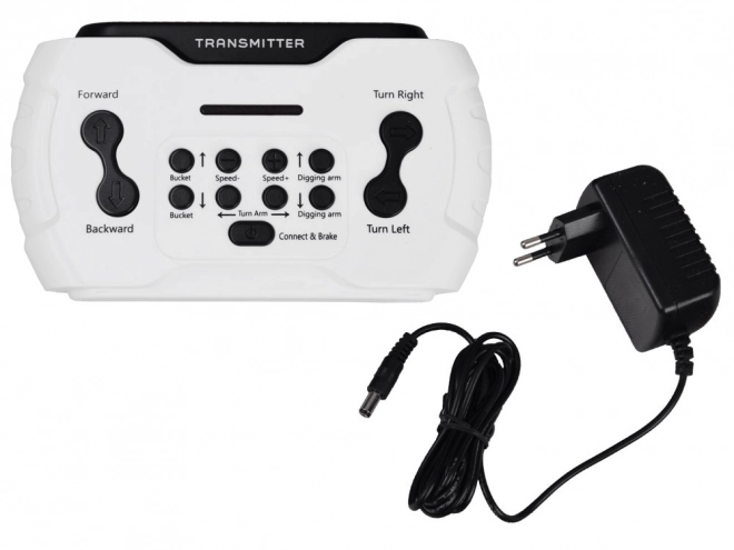 Kinderaccu-graver Volvo met beweegbare schep – Geel