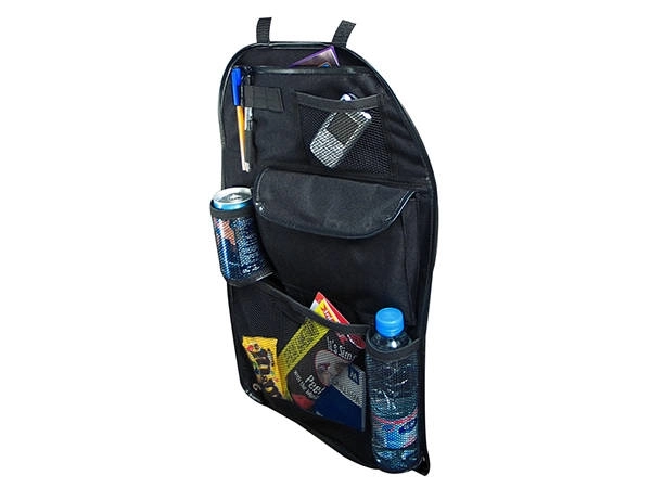 Hangende organizer voor de auto voor de voorstoel
