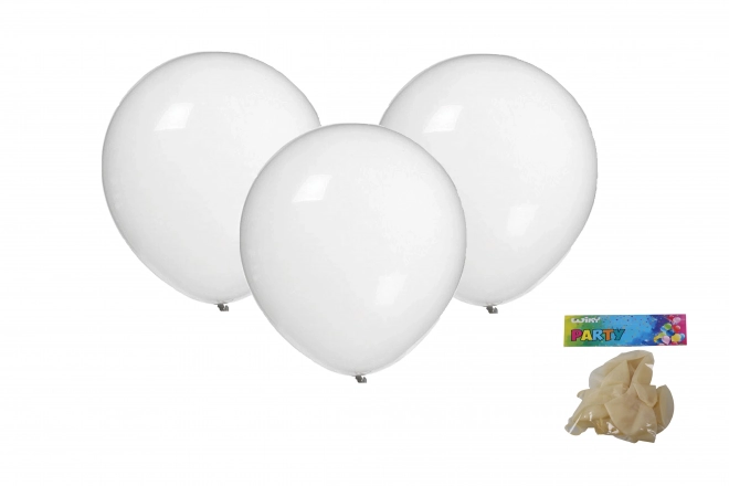 Transparante ballonnen opblaasbaar 30 cm - 10 stuks