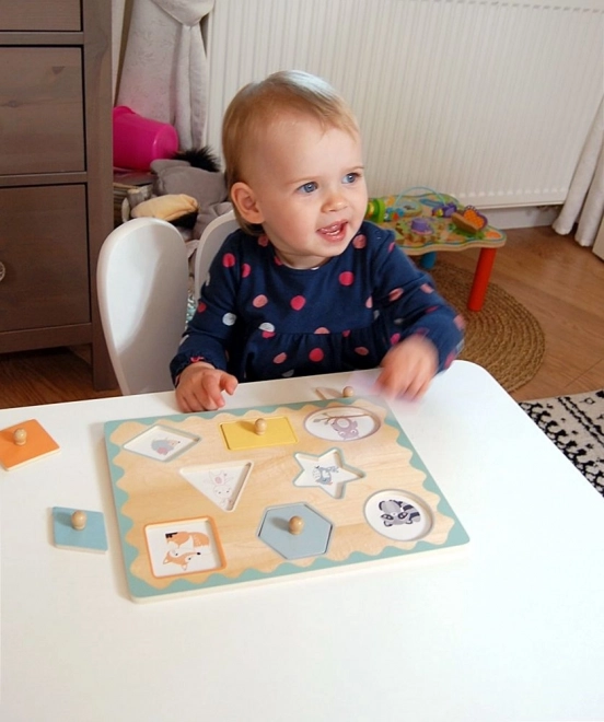Puzzel met vormgrepen