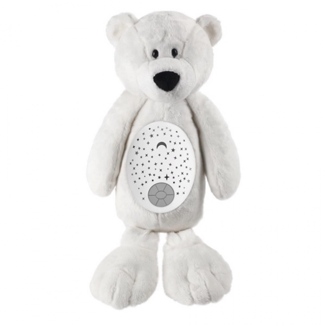 Kalmerende pluchen knuffelbeer 3-in-1 met projector en melodieën, 6 m+
