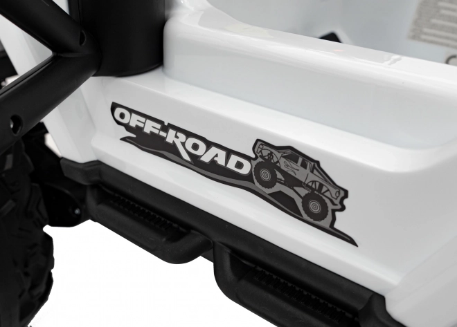 Kinder elektrische terreinwagen Speed wit