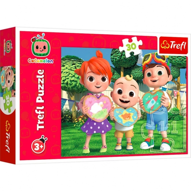 Puzzel 30 stukjes Cocomelon Laten we samen spelen