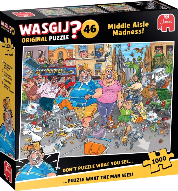 Jumbo Puzzel Wasgij: Gekkenhuis van de Hoofdstraat 1000 stukken