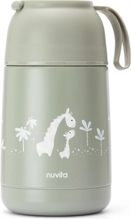 Thermosfles met siliconen houder 620 ml, Sage Green