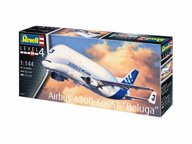 Kunststof modelvliegtuig Airbus A300-600ST Beluga 1/144