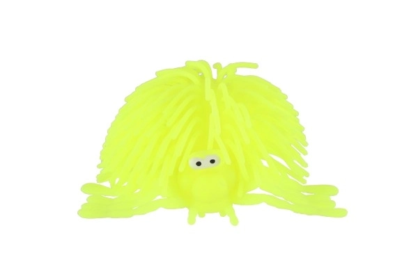 Stressbal spin antistress siliconen 10 cm op batterijen met licht 6 kleuren in zakje 16 stuks in doos