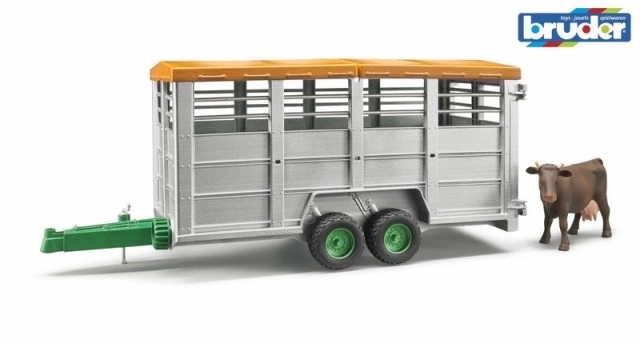 Bruder Dierentransportwagen met koeienfiguur