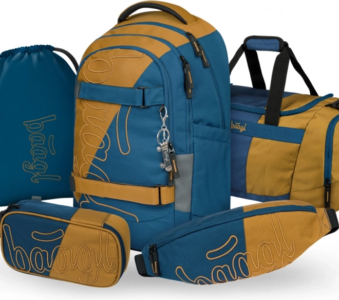 Školní set BAAGL Skate Max Duo: Rugzak, Etui, Zak, Sporttas en Heuptas