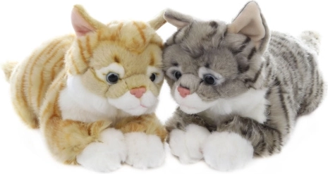pluchen liggende kat 48 cm