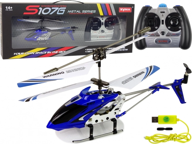 RC helikopter SYMA S107G blauw