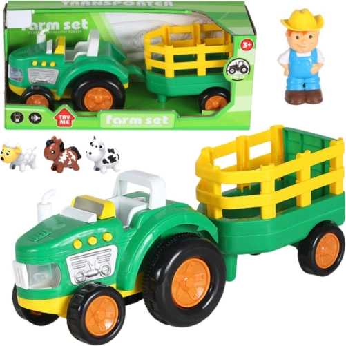 Boerderijset met tractor en diertjes