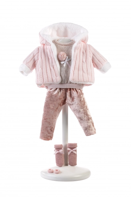 Llorens 385L LOLA - realistische pop met geluiden en zacht stoffen lichaam - 38 cm