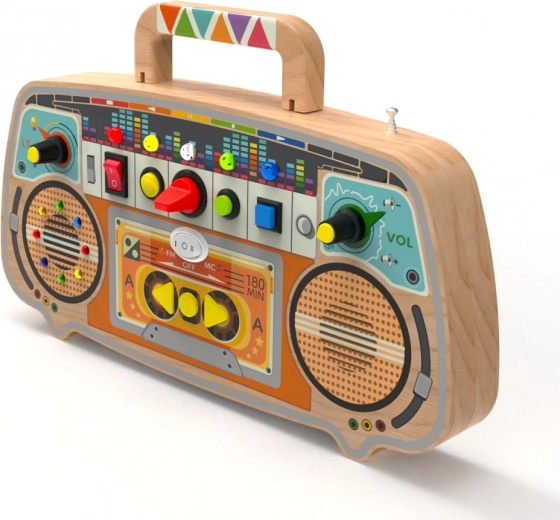 Duurzame houten uitvoering met handvat