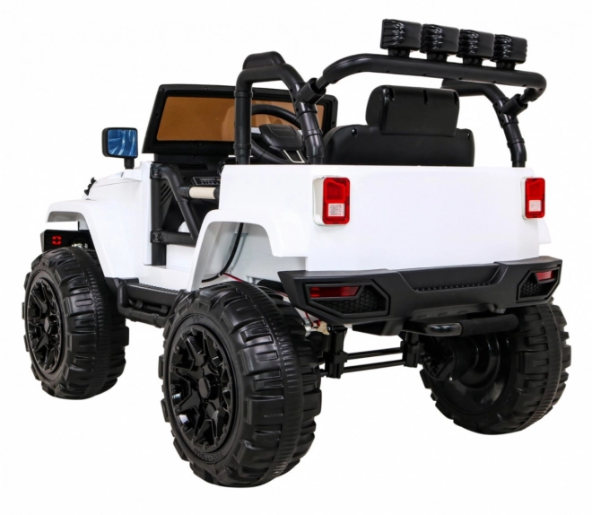 Elektrische kinderauto All Terrain Jeep Wit