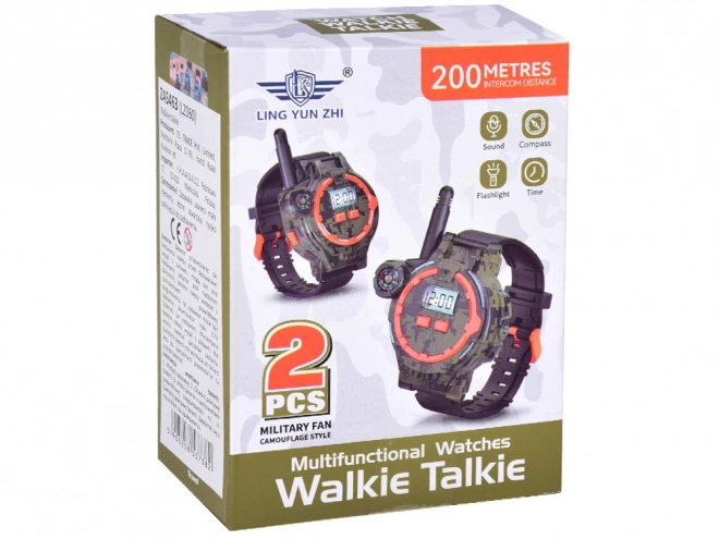 Militaire horloge met radio en kompas