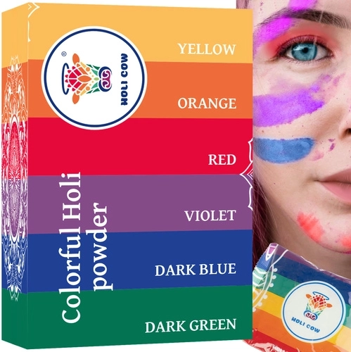Kleurenpoeder Holi – set 6×100 g
