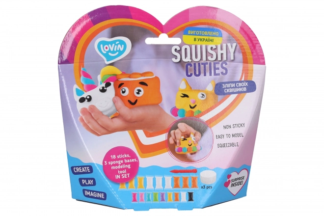 Maak je eigen schattige figuurtjes van schuim set