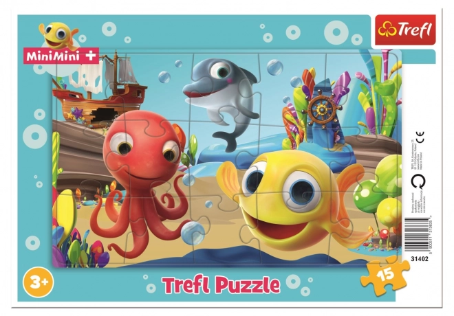 Kinderpuzzel Visje MiniMini 15 stukjes
