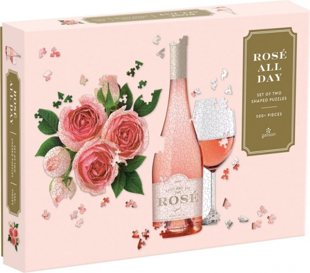 Galison puzzel 2-in-1 Rose All Day 500 stukjes