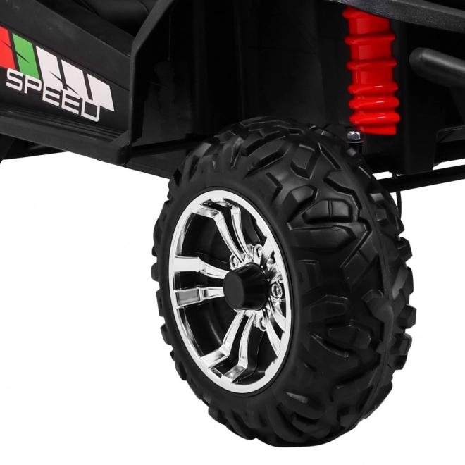 Elektrische kinderauto 4x4 met bekleding, MP3 en lichteffecten