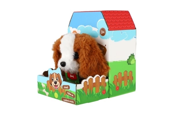 Hond Max 15x12cm op batterijen met geluid en beweging in doos 13x19x18cm