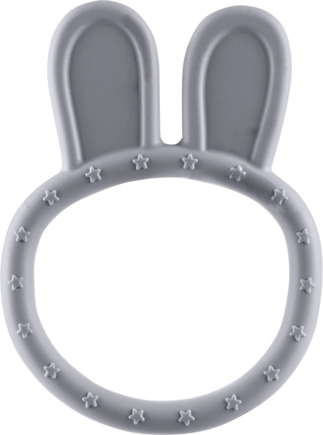 Siliconen bijtspeeltje Rabbit, duifgrijs