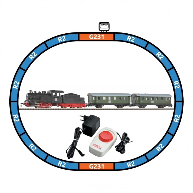 Piko Startset Persoonlijke trein met stoomlocomotief BR 98 met tender DB III - 57112