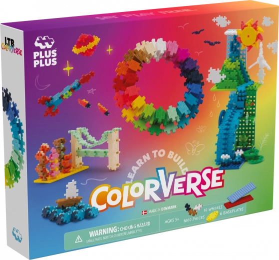 Plus-Plus Leer Bouwen Regenboog Super Set