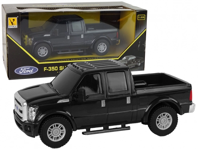 Ford F-350 Pick Up Rijdende Auto Zwart