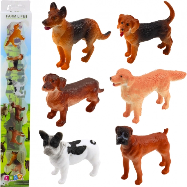 Set miniatuurhondenfiguren