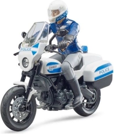 Bruder politiefiets Ducati Scrambler met rijder