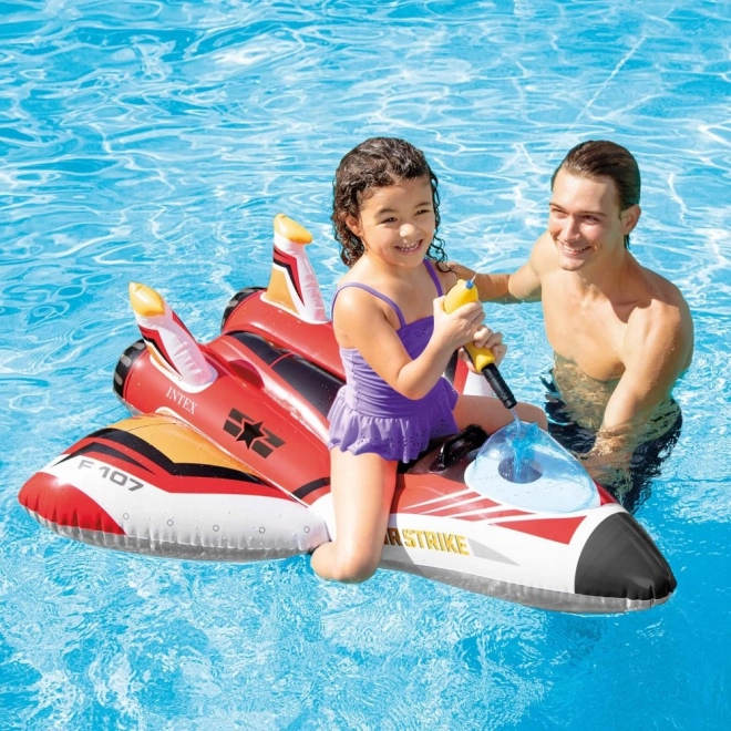 Opblaasbaar vliegtuig met waterkanon, rood INTEX 57536