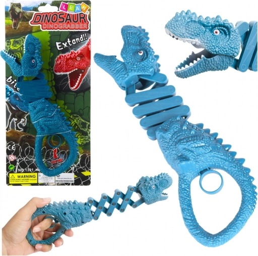 Bijtende dinosaurus – blauwe pistoolgrijper