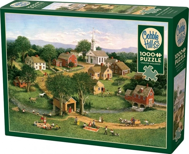 Puzzel Picknick bij de Brug 1000 Stukken van Cobble Hill