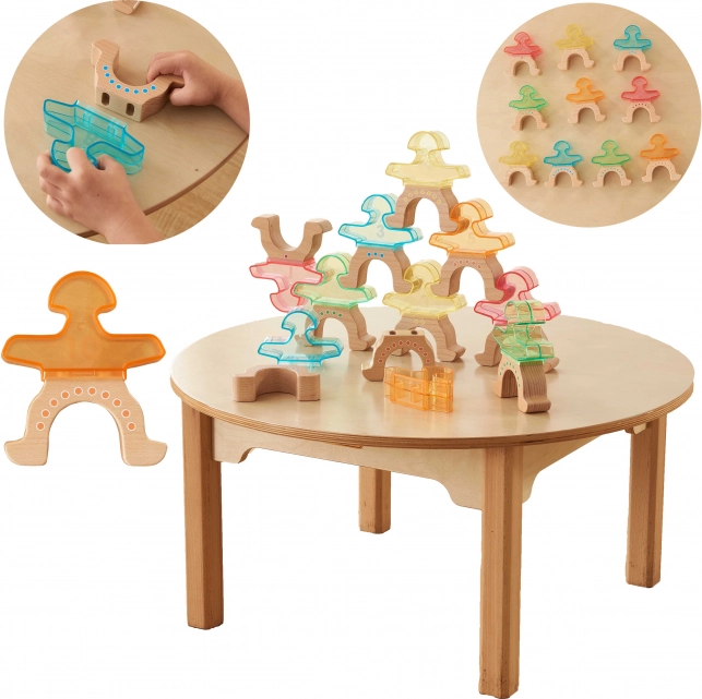 Balancerende figuurtjes MASTERKIDZ – stapelfiguren, 10 stuks