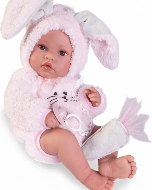 Realistische babypop Erika van zacht vinyl 42 cm