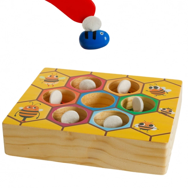 Educatief Montessori spel voor kleurtjes leren - bijtjes