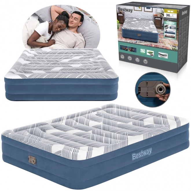 Comfortabele matras Bestway 2s Queen 203x152x36cm met ingebouwde pomp 6712Y