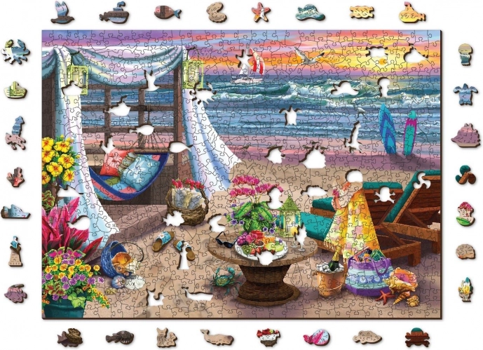 Houten puzzel Zomertijd WOODEN CITY, 505 stukjes