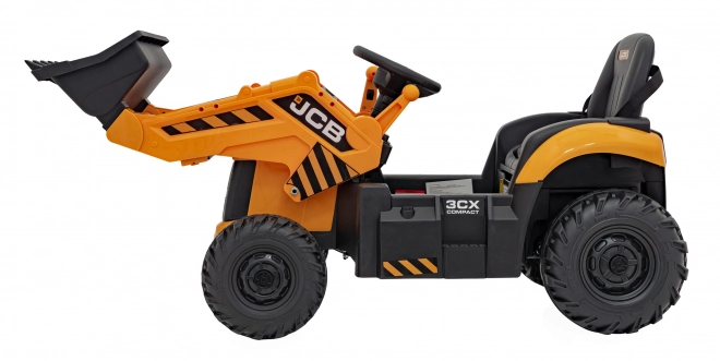 Kinder ritje op JCB Traktor met graafmachine