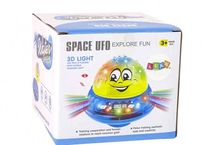 Vrolijke Gele UFO Bal met Lichten en Muziek voor Bad