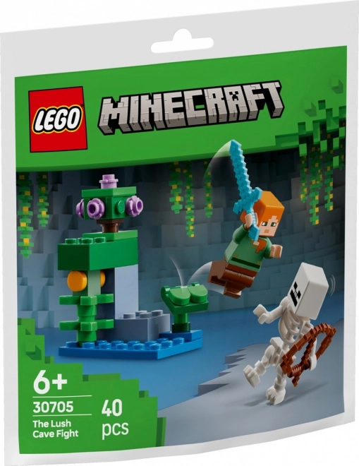 Minecraft Blokken Gevecht in de Weelderige Grot