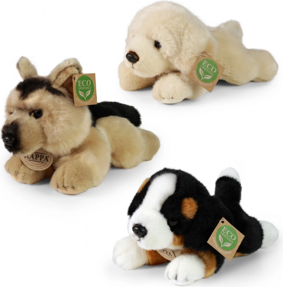 Pluchen liggende hond 20 cm eco friendly