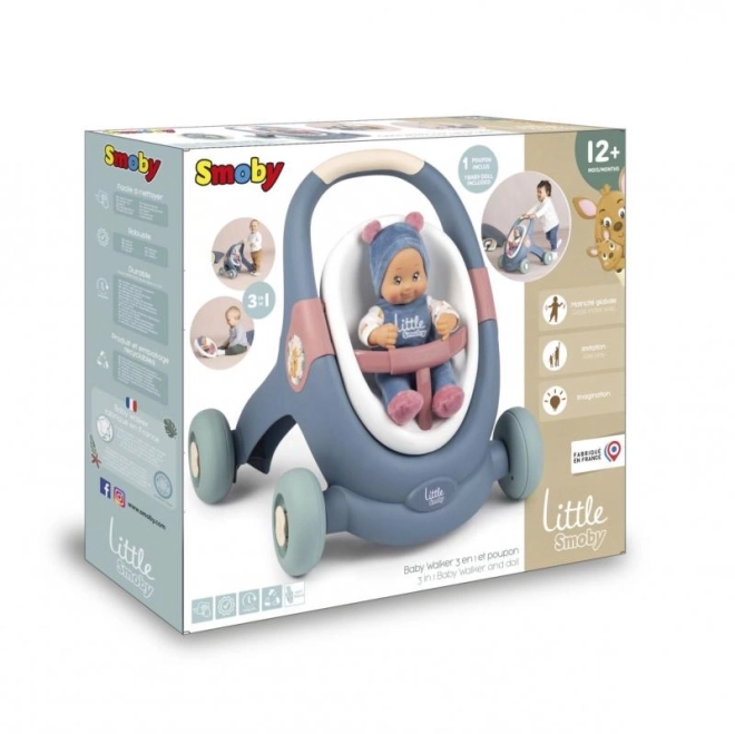 Smoby loopstoeltje 3 in 1 met pop