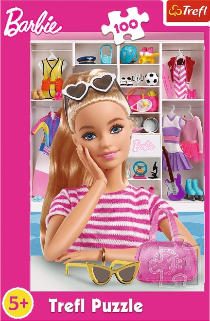 Puzzel 100 stukjes Ontdek Barbie
