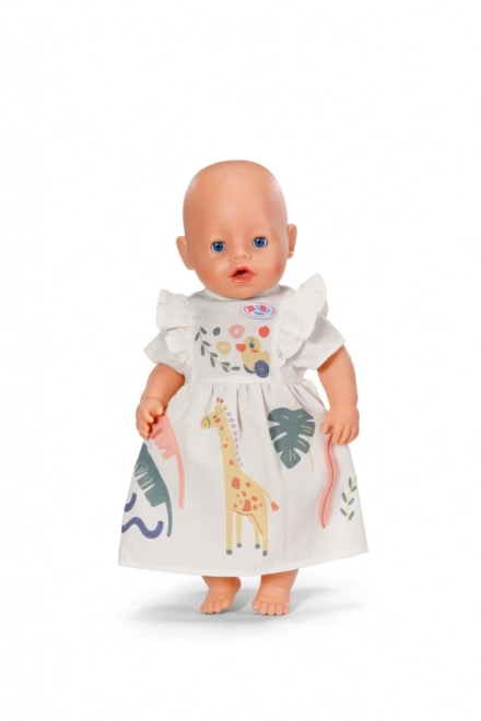 BABY born jurk met giraffe voor poppen 43 cm