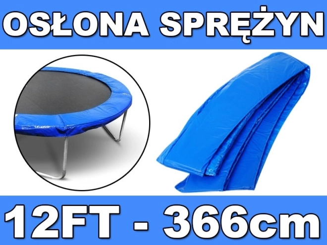 Beschermrand voor veren voor tuintrampoline 366 cm (12 ft) SKYRAMIZ blauw