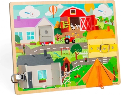 Motorische vaardigheidsbord voor alledaagse skills BIGJIGS TOYS