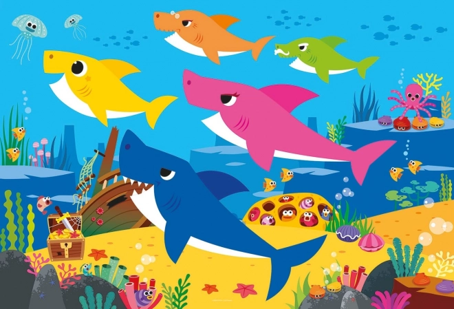 CLEMENTONI Puzzel Baby Shark: Schat 30 stukjes